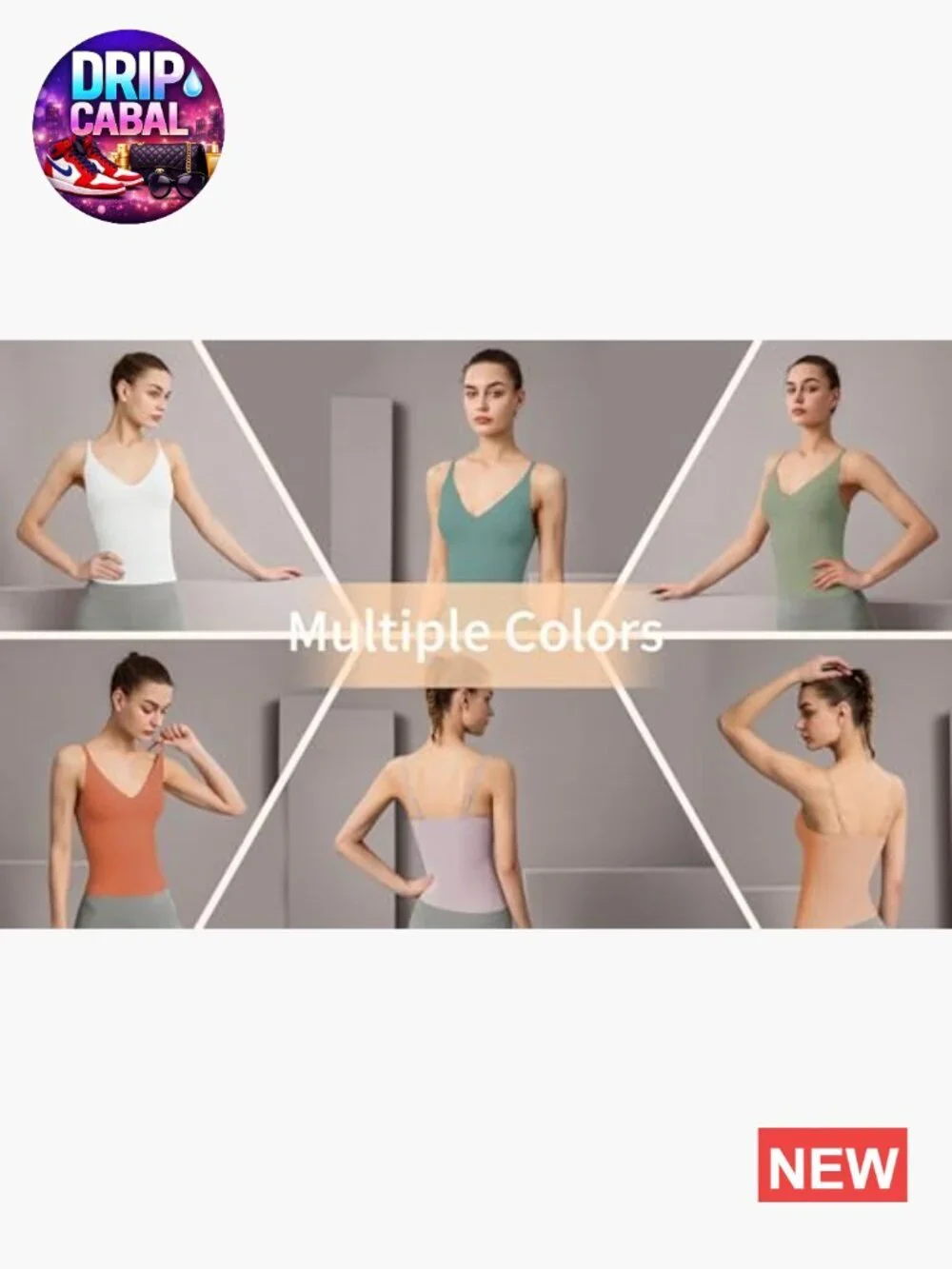 Seamless Camisole with Built in Bra - Spaghetti Straps Tank Top